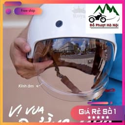 Royal M239 - Mũ nửa đầu kính âm 1/2 chính hãng Royal - Đồ Phượt Hà Nội Bảo Hành Chính hãng 7