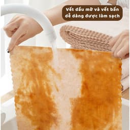 Set 3m Khăn Lau Dầu Xơ Mướp GOCHY Từ Sợi Thực Vật Tự Nhiên Siêu Thấm Hút , Khăn Lau Nhà Bếp, Tái Sử Dụng Nhiều Lần 5