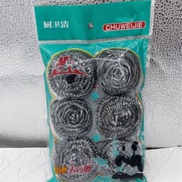 Set 6 búi cọ xong nồi chất liệu thép không gỉ 5