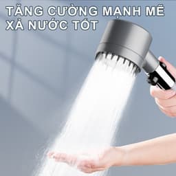 Vòi sen tăng áp 3 trong 1 có chế độ suất nước cao giúp tiết kiệm nước 4
