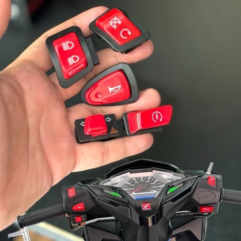Combo 3-5 nút công tắt đỏ tay ga Honda ( SH AB Vision ... )
