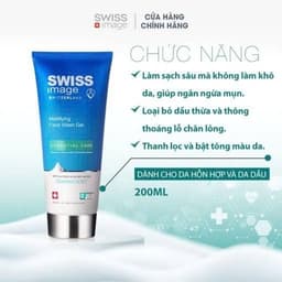 [ Chính Hãng ]GEL RỬA MẶT SWISS IMAGE MATTIFYING FACE WASH GEL 200ML  tiemcohaii 4