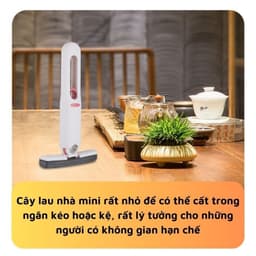 Cây lau kính tự vắt mini gấp gọn, dụng cụ lau vệ sinh bàn bếp, bàn làm việc kính ô tô thấm hút nước 2