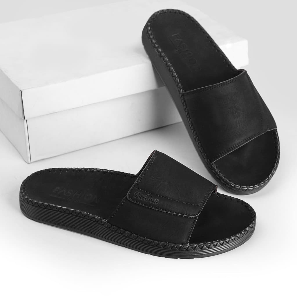 [mở bán lấy lượt bán] dép quai ngang da sáp nam fashion ,đế doctor khâu chỉ toàn bộ ,dép trẻ trung,sang trọng G1