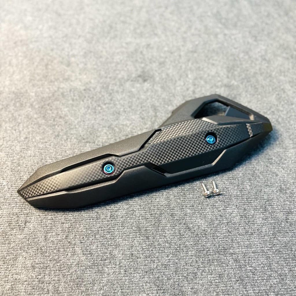 ￼Ốp Pô AB 2016 - 2019 Che Pô Đen Air Blade Tặng Kèm Ốc Titan và Salaya Thay thế Che Pô Cũ