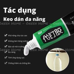 Keo siêu dính công nghệ Nhật Bản tuýp 60g dán giày dán gỗ đồ thủy tinh đa  năng chống thấm nước 4