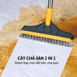 Chổi chà sàn nhà tắm 2IN1 thiết kế đầu gạt nước và đầu chổi xoay 120 độ - Bách Hóa Kiều Oanh 3