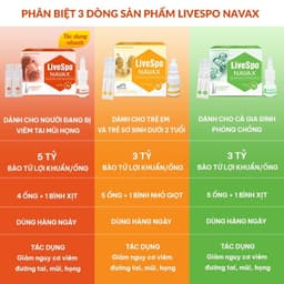 LiveSpo NAVAX KIDS - Nhỏ mũi cho trẻ nhỏ giảm nguy cơ viêm đường hô hấp - Hộp 5 ống x 5ml 4