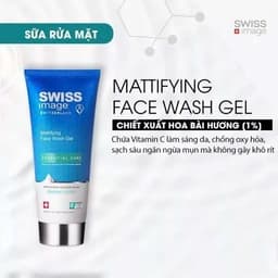 [ Chính Hãng ]GEL RỬA MẶT SWISS IMAGE MATTIFYING FACE WASH GEL 200ML  tiemcohaii 3