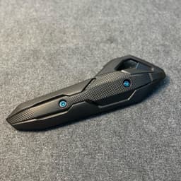 ￼Ốp Pô AB 2016 - 2019 Che Pô Đen Air Blade Tặng Kèm Ốc Titan và Salaya Thay thế Che Pô Cũ 7