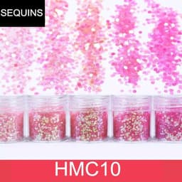 Set 4 chai charm kim tuyến, sequins lấp lánh các loại dùng làm nail, trang trí resin, slime HMC010 4