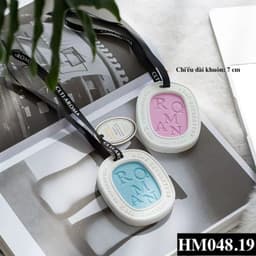 Khuôn silicon làm sáp thơm, thạch cao thơm treo phòng chữ roman - HM5048.19 5