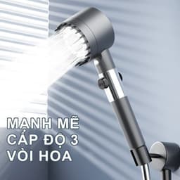 Vòi sen tăng áp 3 trong 1 có chế độ suất nước cao giúp tiết kiệm nước 1