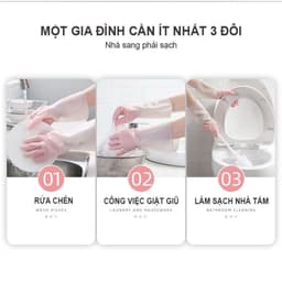 Găng Tay Cao Su Nhà Bếp Đa Năng, Găng Tay Rửa Chén, Găng Tay Đa Năng Siêu Dai Siêu Bền - Bách Hóa Kiều Oanh 7