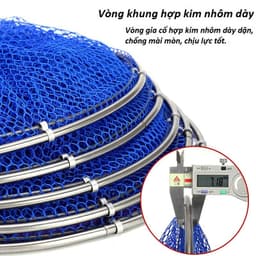 Giỏ Đựng Cá Rọng Cá Khung Kim Loại Siêu Bền Chịu Lực Tốt Có Chân Phích Cắm Đất Chắc Khỏe 4