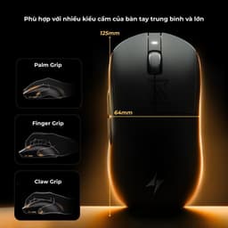 BH12t Hãng-Chuột chơi game không dây nhẹ VGN ATK Dragonfly A9 Ultimate/ Air /Ultra/Pro max/Pro/Plus- Gear Việt 5