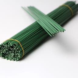 Kẽm làm hoa, kẽm cành màu xanh dùng để cắm hoa sáp, hoa len, làm handmade 2