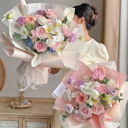 Giấy gói hoa kéo lưới tổ ong cao cấp cuộn 50cm x 10 yard 9