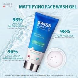 [ Chính Hãng ]GEL RỬA MẶT SWISS IMAGE MATTIFYING FACE WASH GEL 200ML  tiemcohaii 5
