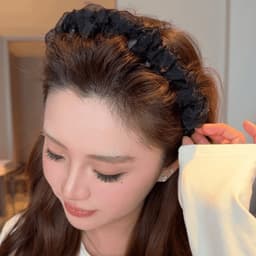 Gạc Ba Lê ~ Băng Đô Quạc Ngọt Ngào Phong Cách Mới Mặt Nhỏ 9