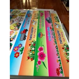 (Có sẵn) Decal dán bậc cầu thang mẫu các phương tiện giao thông màu sắc tươi sáng 2
