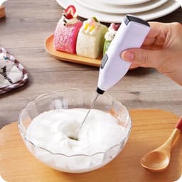 Máy đánh trứng Mini cầm tay, khuấy pha Cafe, tạo bọt mới nhất sử dụng pin tiện lợi du lịch dã ngoại 8