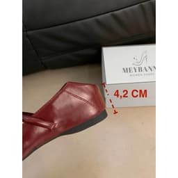GIÀY BÚP BÊ MŨI NHỌN 𝙔𝙐𝙇𝙄𝙉𝘼 QUAI NGANG PHỐI KHÓA ĐỘN ĐẾ TRONG - LT39 6
