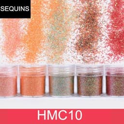Set 4 chai charm kim tuyến, sequins lấp lánh các loại dùng làm nail, trang trí resin, slime HMC010 5
