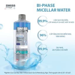 Nước Tẩy Trang 3 Trong 1 Swiss Image Làm Sạch Sâu Cho Mọi Loại Da An Toàn Dịu Nhẹ Dung Tích 400ml 3