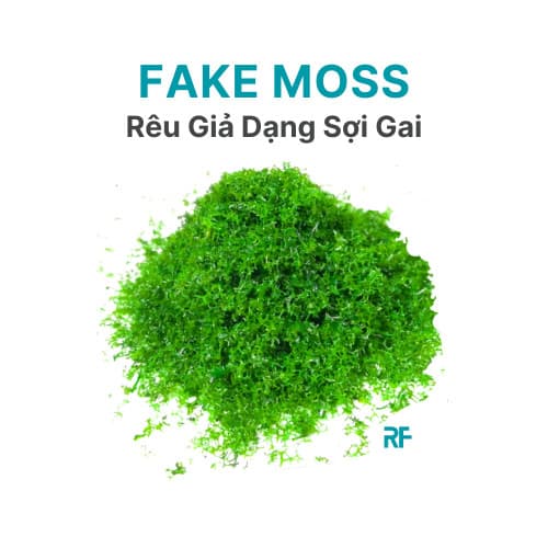 Rêu giả dạng sợi gai dùng gắn lên layout bể cá thuỷ sinh tạo màu xanh cho bể cá (10g)