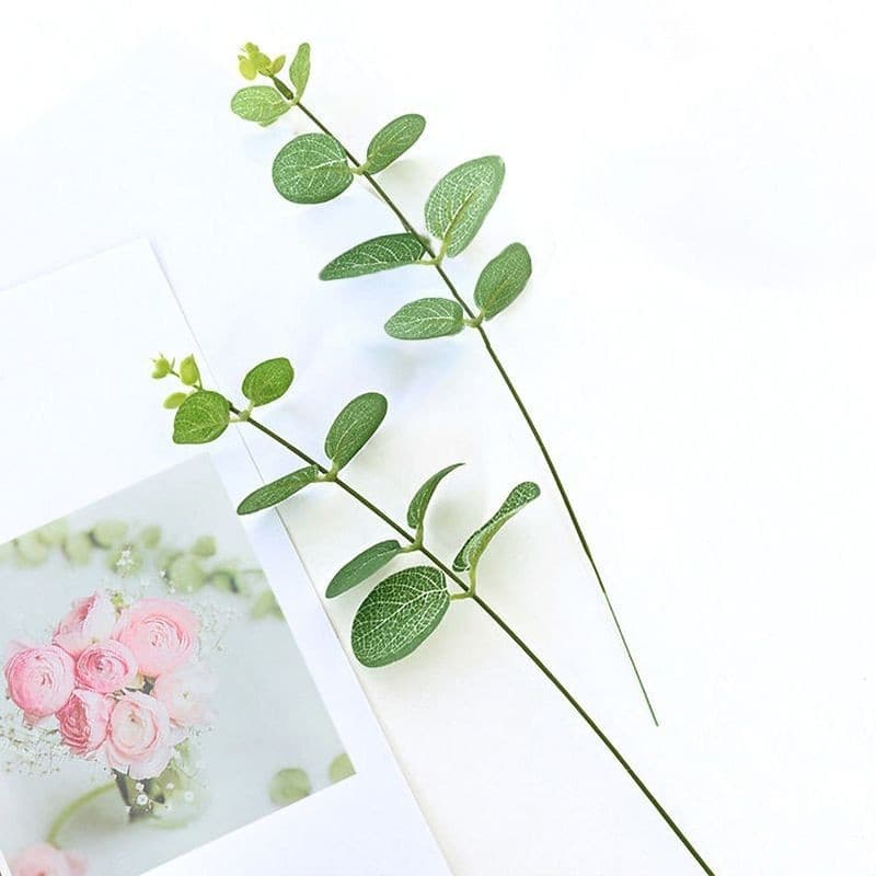 1 bụi táo mimosa, 1 chùm lá táo mimosa dùng để điểm hoa sáp, hoa ruy băng, làm đồ hand made, làm đồ trang trí PKF006