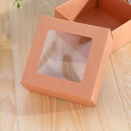 Set 10 Hộp giấy mini mặt kính đựng sáp thơm, quà tặng, nữ trang - HMHQ002 4