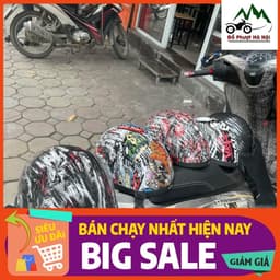 Mũ ngựa sò tem nhúng cao cấp - mũ bảo hiểm thời trang , đẳng cấp. Mũ bảo hiểm nửa đầu 3