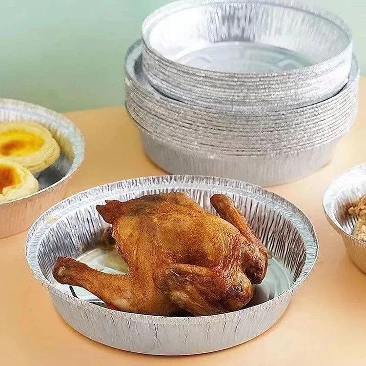 (siêu rẻ) Bát bạc nồi chiên không dầu size 22cm ,tái sử dụng nhiều lần, khay bạc chịu nhiệt