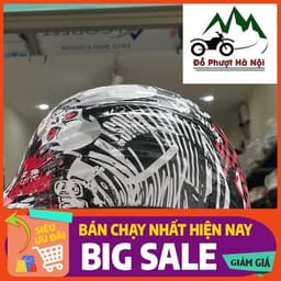 Mũ ngựa sò tem nhúng cao cấp - mũ bảo hiểm thời trang , đẳng cấp. Mũ bảo hiểm nửa đầu 7