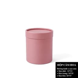 Hộp trụ tròn dùng để cắm hoa, trang trí HMHQ006 8