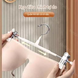 Móc áo gia dụng kẹp quần inox kẹp quần chống trơn trượt không đánh dấu kẹp váy thích hợp cho shop thời trang cửa hàng 6