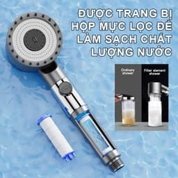 Vòi sen tăng áp 3 trong 1 có chế độ suất nước cao giúp tiết kiệm nước 7