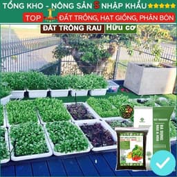 Đất Trồng Rau Tơi Xốp, Bao 2kg, Hữu Cơ, Trộn Sẵn, Tiện Lợi, Đầy Đủ Dinh Dưỡng, Chuyên Cho Rau 6