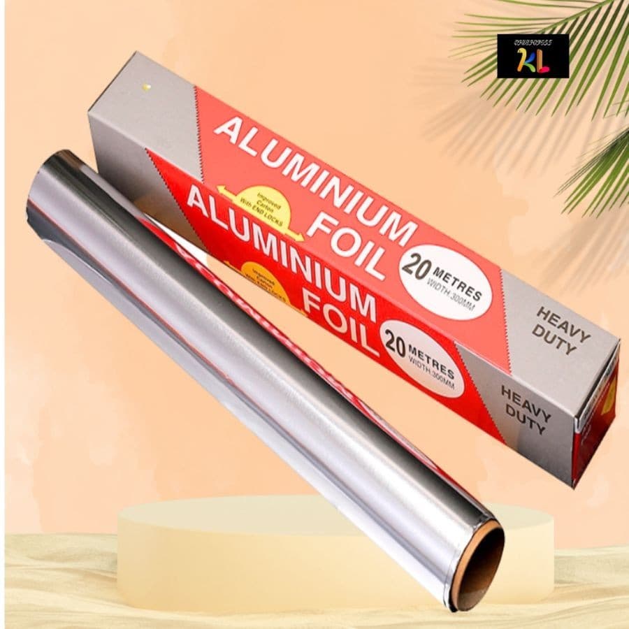 Giấy bạc nướng thực phẩm 5m x 30cm cao cấp cho lò nướng và nồi chiên không dầu, tiện lợi cho bếp!
