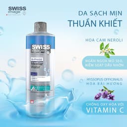 Nước Tẩy Trang 3 Trong 1 Swiss Image Làm Sạch Sâu Cho Mọi Loại Da An Toàn Dịu Nhẹ Dung Tích 400ml 2