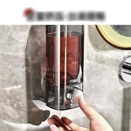 Hộp Đựng Nước Rửa Tay dán tường trong suốt phong cách châu âu sang trọng>FREESHIP<Dụng cụ đựng nước rửa tay 4