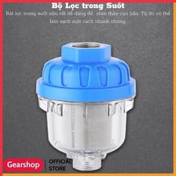 Bộ lọc nước GEARSHOP đa năng lọc và loại bỏ cặn bẩn, tạp chất chịu nhiệt độ cao lõi bằng thép không gỉ 5