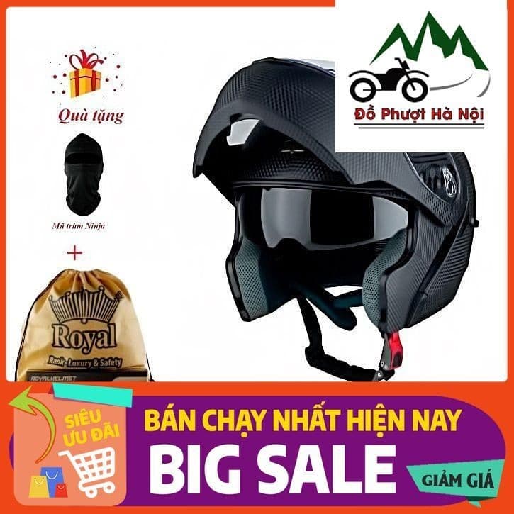 Mũ Lật hàm Royal M179 - Mũ bảo Hiểm Fullface Chính Hãng Bảo Hành 1 năm toàn quốc