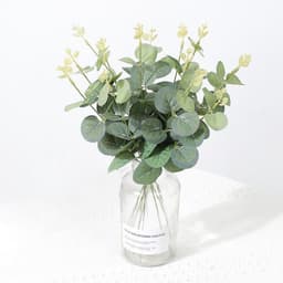 1 bụi táo mimosa, 1 chùm lá táo mimosa dùng để điểm hoa sáp, hoa ruy băng, làm đồ hand made, làm đồ trang trí PKF006 2
