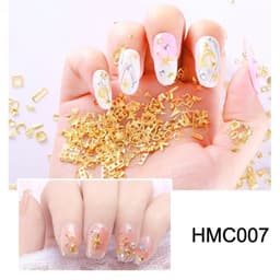 Phụ kiện nail trang trí kim loại, inox trang trí nail, handmade, resin, slime HMC007 1
