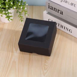 Set 10 Hộp giấy mini mặt kính đựng sáp thơm, quà tặng, nữ trang - HMHQ002 3