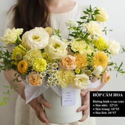 Hộp trụ tròn dùng để cắm hoa, trang trí HMHQ006 4