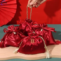 Túi Kẹo Cưới DIY Túi Quà Hầu Bao Chữ Hỷ Cho Tiệc Đám Hỏi Đám Cưới 6