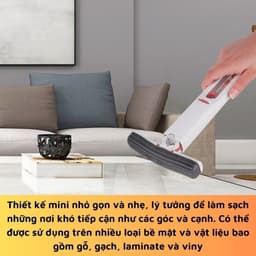 Cây lau kính tự vắt mini gấp gọn, dụng cụ lau vệ sinh bàn bếp, bàn làm việc kính ô tô thấm hút nước 7